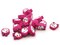 20 Bright Pink Blinking Rabbit Beads - Polymer Clay Bunny Head Beads
